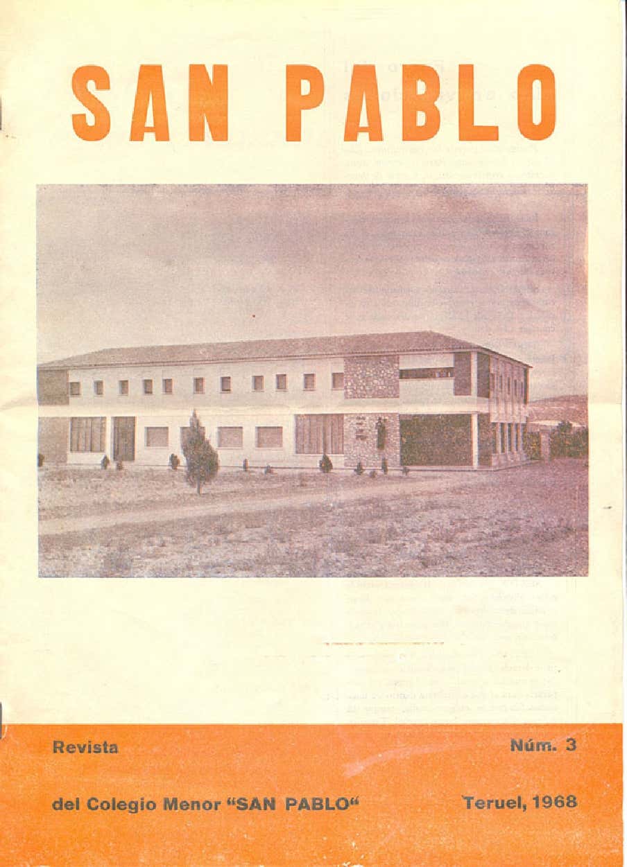 Revista Colegio menor San Pablo de Teruel, 1969